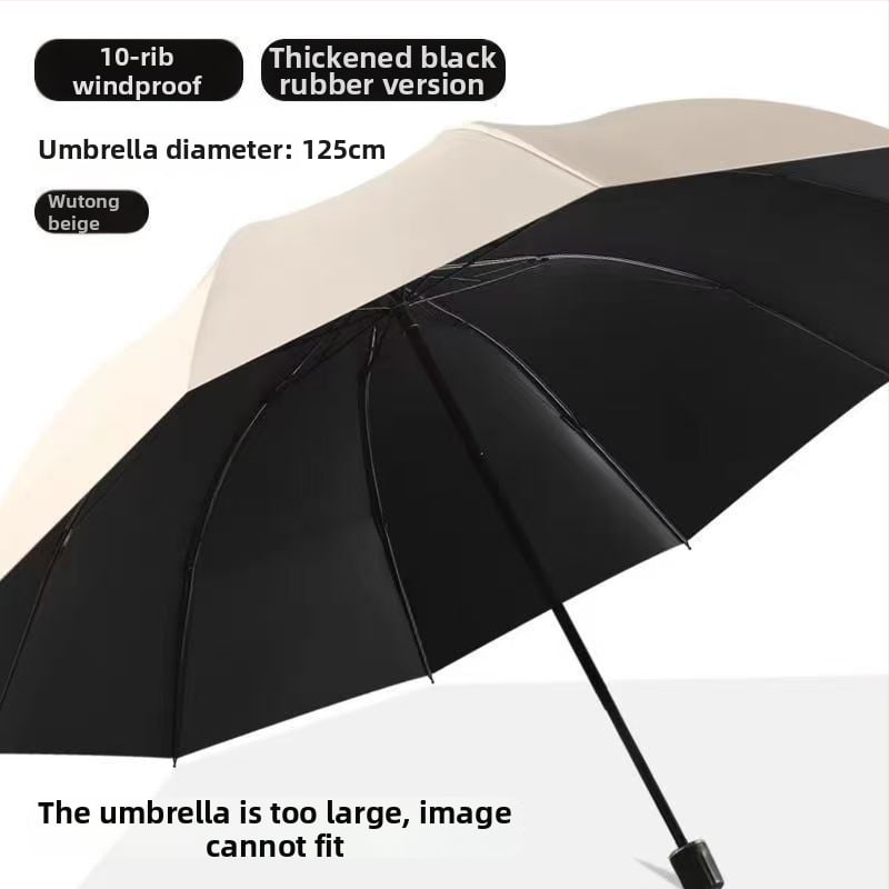 Ομπρέλα, με 12 ακτίνες, αναδιπλούμενη, χειροκίνητο άνοιγμα/κλείσιμο, UPF>50 UV προστασία, ύφασμα 190T, δυνατότητα εκτύπωσης λογοτύπου