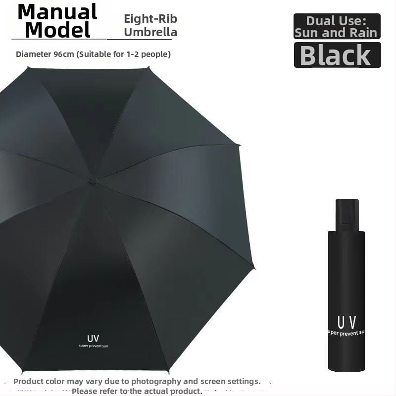 Ομπρέλα, με 12 ακτίνες, αναδιπλούμενη, χειροκίνητο άνοιγμα/κλείσιμο, UPF>50 UV προστασία, ύφασμα 190T, δυνατότητα εκτύπωσης λογοτύπου