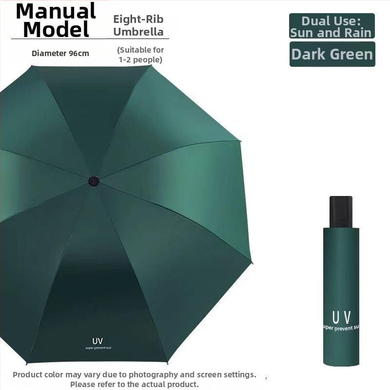 Ομπρέλα, με 12 ακτίνες, αναδιπλούμενη, χειροκίνητο άνοιγμα/κλείσιμο, UPF>50 UV προστασία, ύφασμα 190T, δυνατότητα εκτύπωσης λογοτύπου