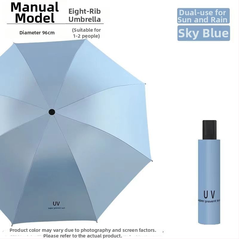 Ομπρέλα, με 12 ακτίνες, αναδιπλούμενη, χειροκίνητο άνοιγμα/κλείσιμο, UPF>50 UV προστασία, ύφασμα 190T, δυνατότητα εκτύπωσης λογοτύπου
