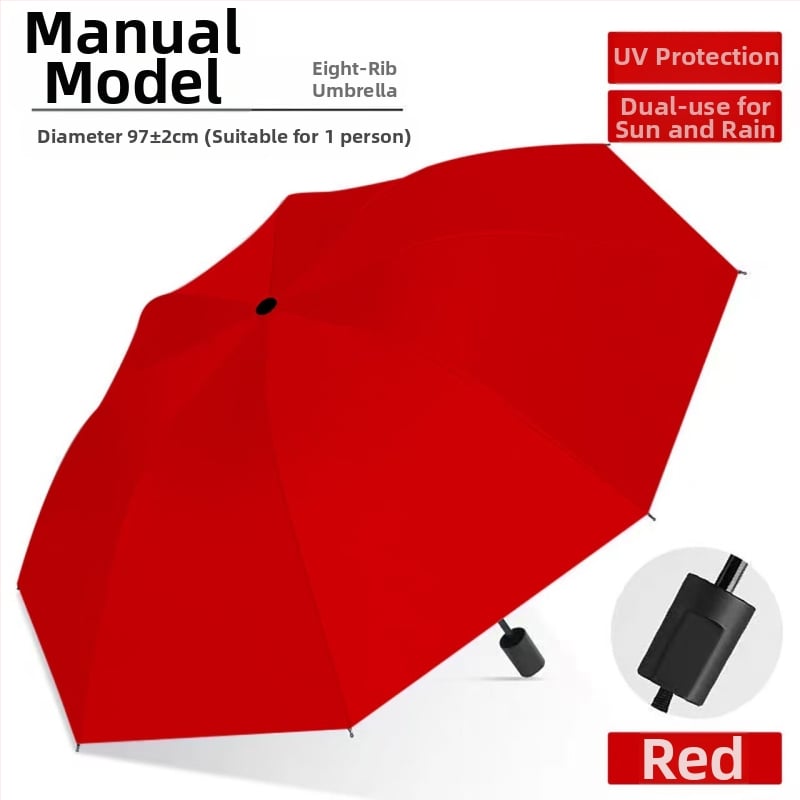 Ομπρέλα, με 12 ακτίνες, αναδιπλούμενη, χειροκίνητο άνοιγμα/κλείσιμο, UPF>50 UV προστασία, ύφασμα 190T, δυνατότητα εκτύπωσης λογοτύπου