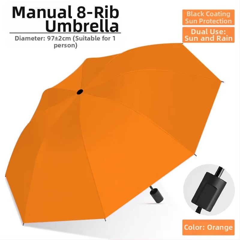 Ομπρέλα, με 12 ακτίνες, αναδιπλούμενη, χειροκίνητο άνοιγμα/κλείσιμο, UPF>50 UV προστασία, ύφασμα 190T, δυνατότητα εκτύπωσης λογοτύπου