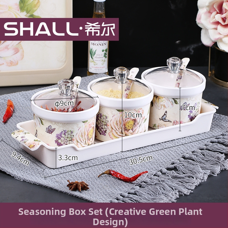 Set borcănele pentru condimente din melamină – recipiente rotunde pentru depozitare în bucătărie, imprimare a logo-ului și personalizare