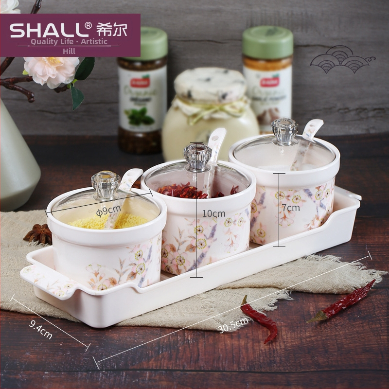 Set borcănele pentru condimente din melamină – recipiente rotunde pentru depozitare în bucătărie, imprimare a logo-ului și personalizare