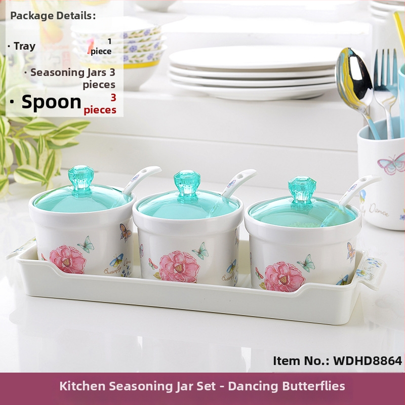 Set borcănele pentru condimente din melamină – recipiente rotunde pentru depozitare în bucătărie, imprimare a logo-ului și personalizare