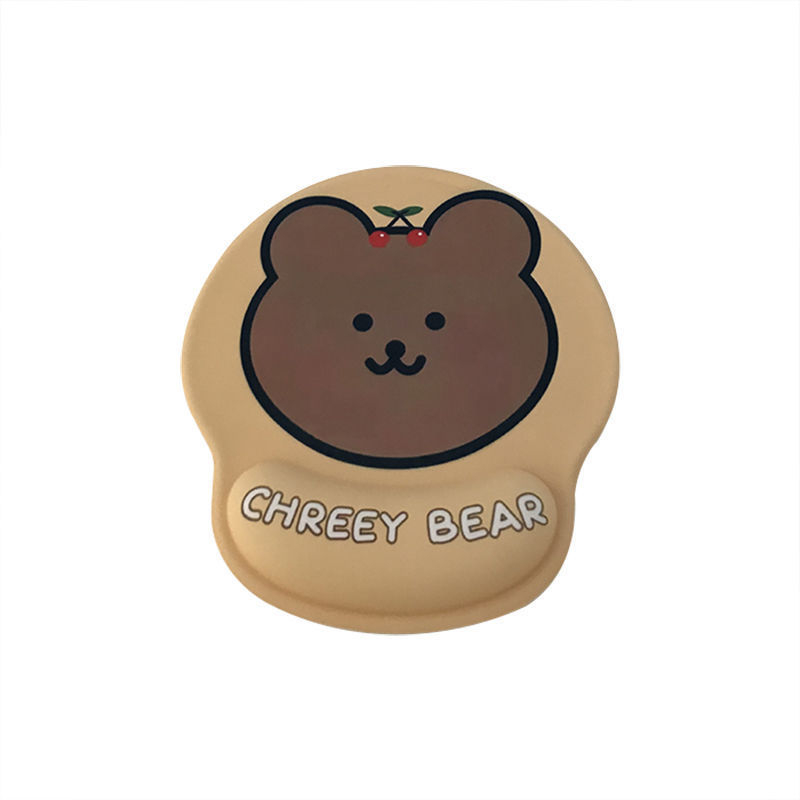 Tastatură și mouse pad cu design ursuleț, protecție pentru încheieturi, dublă față, anti-derapare, USB hub