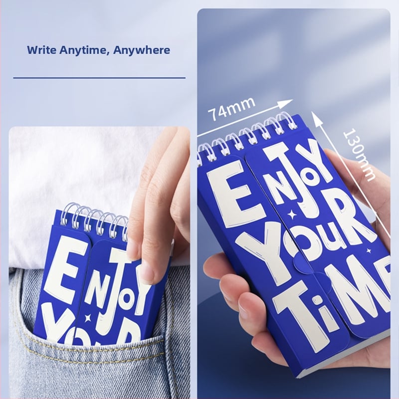 Kaba Bear Mini Jurnal de vocabular engleză cu curba memoriei Ebbinghaus, Portabil, Cu foi detașabile