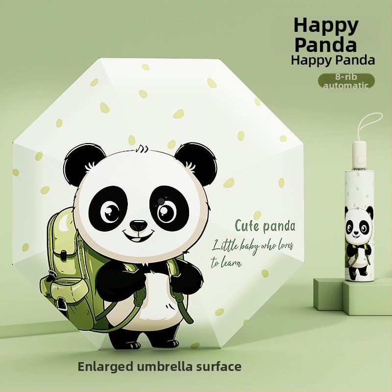 Παιδική ομπρέλα τριών τμημάτων με πόρπη, βινύλιο UV προστασία, 8 ακτίνες κράματος, αυτόματο κλείσιμο, για σχολείο