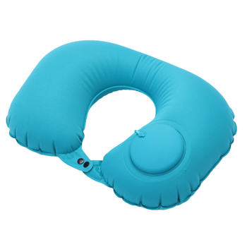 Perne de gât gonflabile în formă U, PVC cu flocking, pentru călătorii, ușoară și portabilă, model 2024060801