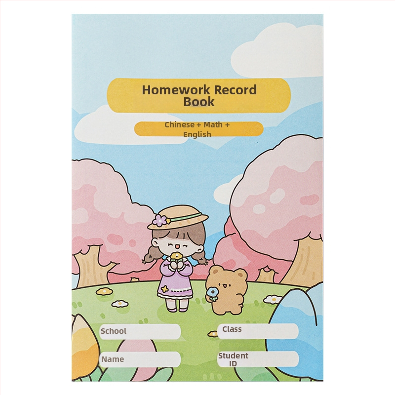 Bloc de teme pentru elevi din învățământul primar – legare cu adeziv, copertă din hârtie, pagini din pulpă de lemn, grosime suplimentară