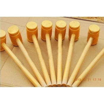 Ciocan decorativ pentru jocul cu ouă de aur, cu cap din lemn | model lt1010690566 | material poliester | cadou pentru Festivalul Qixi