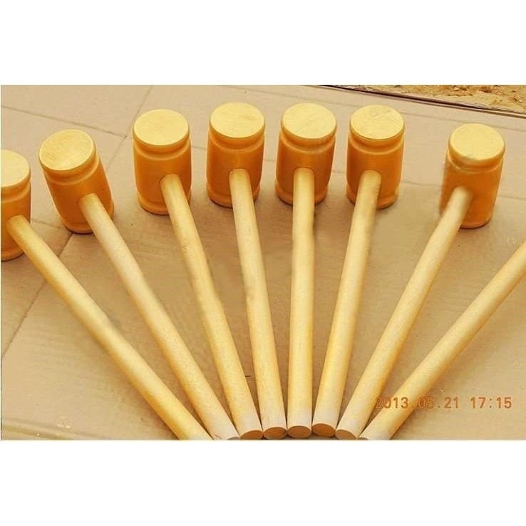 Ciocan decorativ pentru jocul cu ouă de aur, cu cap din lemn | model lt1010690566 | material poliester | cadou pentru Festivalul Qixi