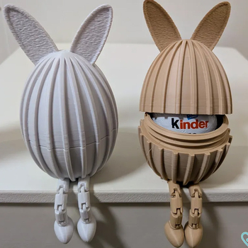 Cutie Cadou Ouă de Paște, în Poziție Șezândă, Imprimată 3D din PLA | Model 20260112