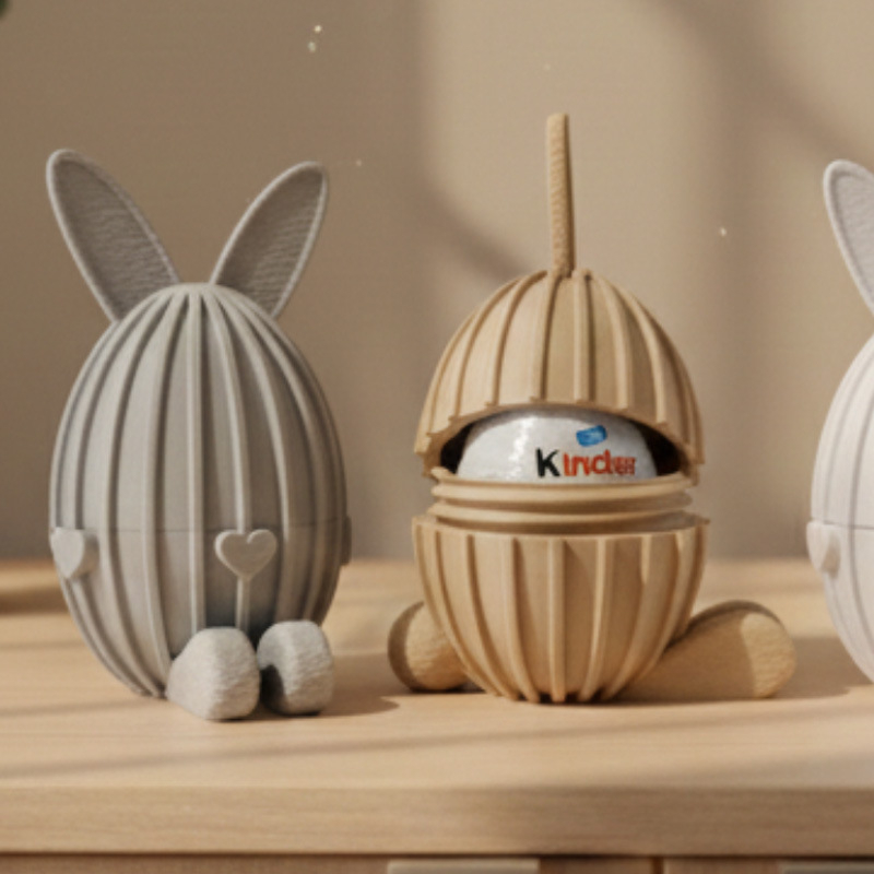 Cutie Cadou Ouă de Paște, în Poziție Șezândă, Imprimată 3D din PLA | Model 20260112