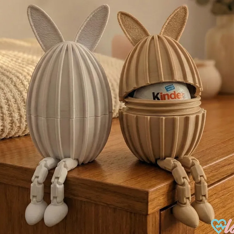 Cutie Cadou Ouă de Paște, în Poziție Șezândă, Imprimată 3D din PLA | Model 20260112