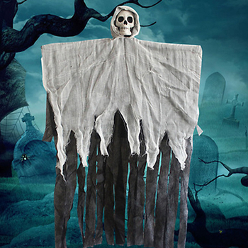 Decorațiuni craniu de Halloween pentru amenajarea spațiului – țesătură, stil festival, decoruri pentru locație