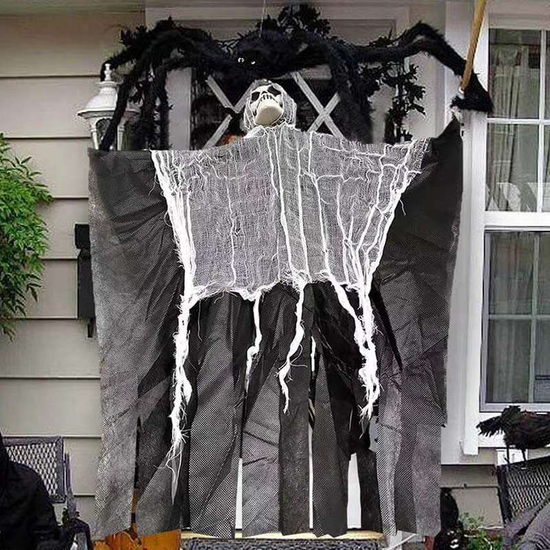 Decorațiuni craniu de Halloween pentru amenajarea spațiului – țesătură, stil festival, decoruri pentru locație