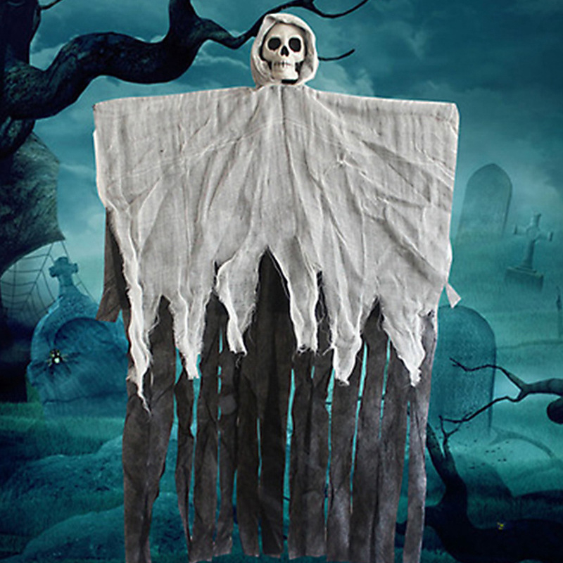 Decorațiuni craniu de Halloween pentru amenajarea spațiului – țesătură, stil festival, decoruri pentru locație