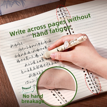 Kaba Bear KBX-2299 Caiet cu spirală, stil chinezesc, 40 de foi, 20 găuri, hârtie din celuloză brută din lemn