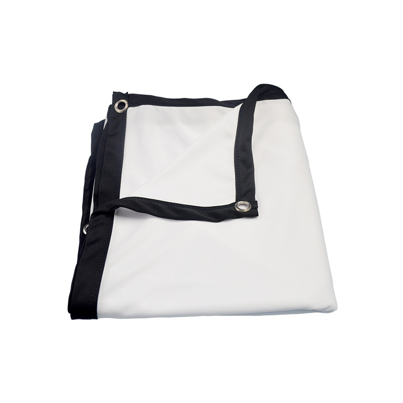 VEIDADZ Ecran de proiecție pliabil, pentru uz casnic, țesătură din mătase lapte, poliester