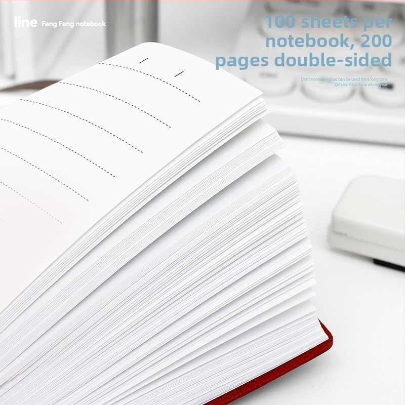 Bloc-notes Square Partners cu copertă PU prietenoasă la atingere, legare cusută, hârtie 100 gsm, 100–200 pagini, stil simplu