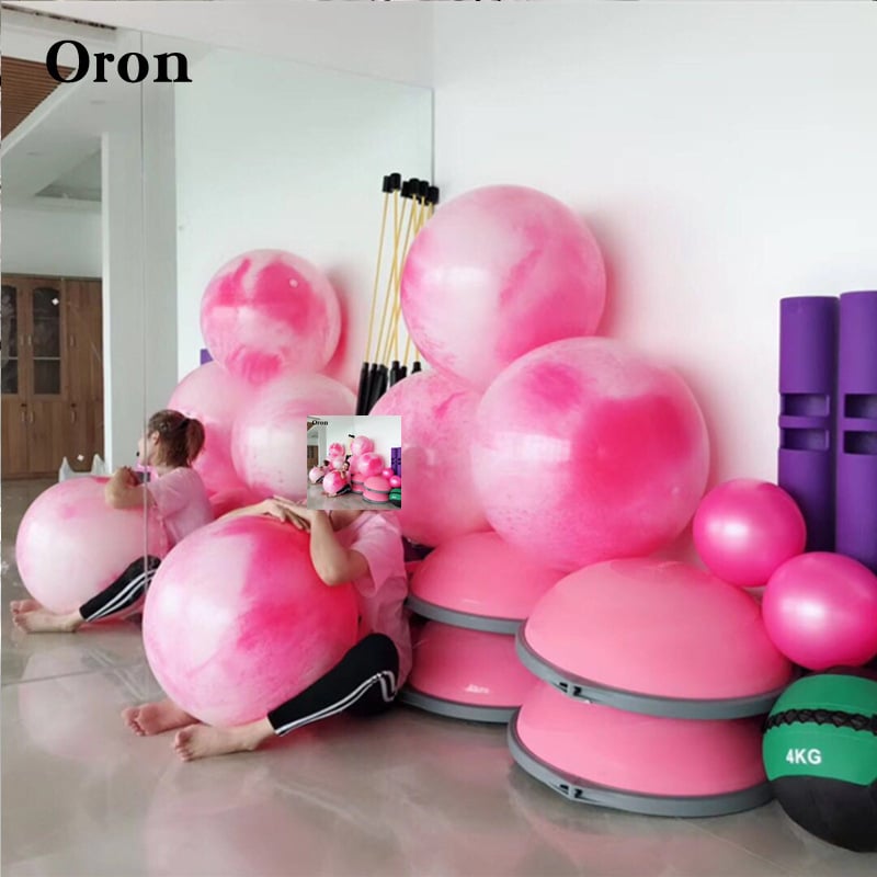 Mingea de yoga pentru echilibru — PVC, 800 g, gonflabilă; potrivită pentru fitness, masaj și antrenamente de mișcare.