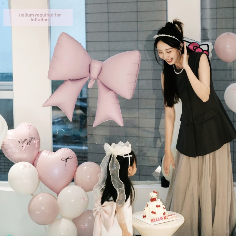 Balon din folie de aluminiu, formă fluture nod, model 6633 (Material: folie de aluminiu; Tip balon: balon din folie de aluminiu; Potrivit pentru: zile de naștere, Ziua Îndrăgostiților, Ziua Mamei, Festivalul Qixi, Nuntă)