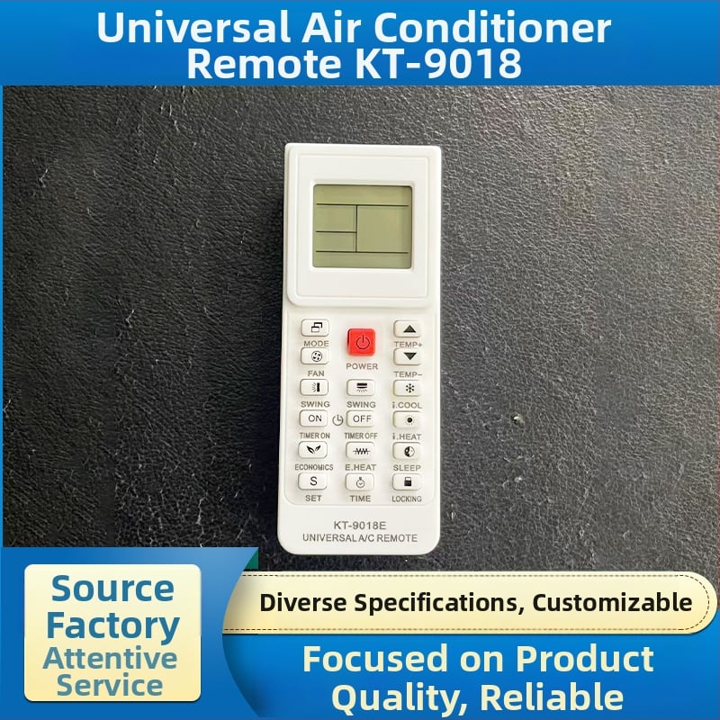 Risheng KT-9018e blister versiune telecomandă universală pentru aer condiționat, cu răcire și încălzire rapidă cu un singur clic