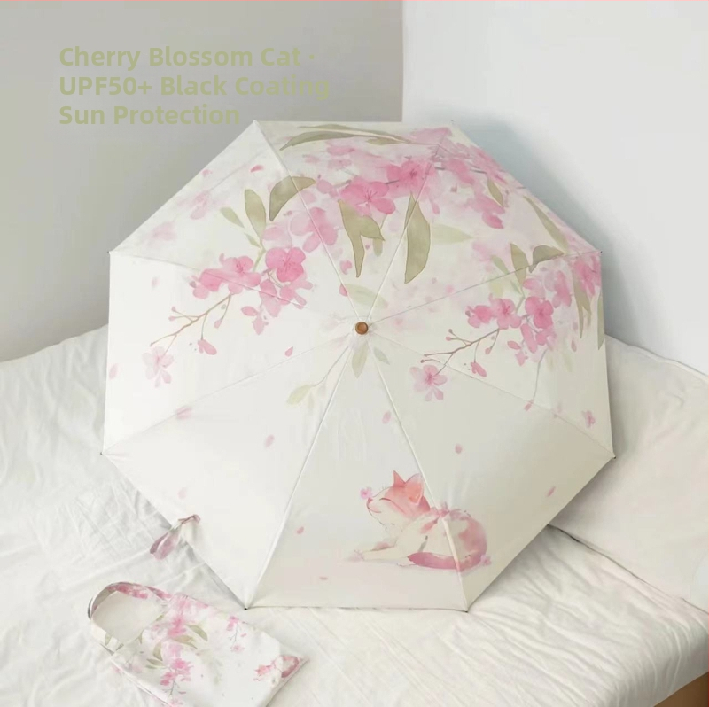 Ρετρό ομπρέλα για γυναίκες με καμπύλη γάντζο — για ήλιο και βροχή, UPF 50+ προστασία, 8 ράβδοι από ατσάλι, πολυεστερικό ύφασμα 190T, χειροκίνητος μηχανισμός ανοίγματος/κλεισίματος, δυνατότητα εκτύπωσης λογότυπου