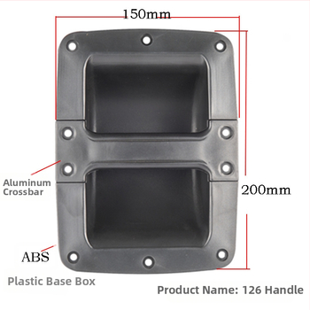 Accesorii pentru iluminat scenic și sunet — mâner din plastic, clemă pentru mâner lateral, bară transversală din aluminiu, model 125/126, Hua Bin