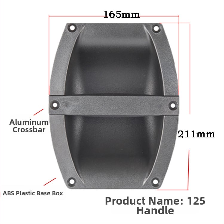 Accesorii pentru iluminat scenic și sunet — mâner din plastic, clemă pentru mâner lateral, bară transversală din aluminiu, model 125/126, Hua Bin