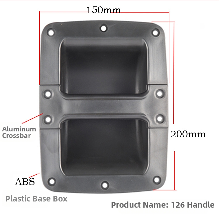 Accesorii pentru iluminat scenic și sunet — mâner din plastic, clemă pentru mâner lateral, bară transversală din aluminiu, model 125/126, Hua Bin