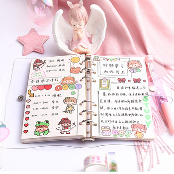 Caiet de buzunar minimalist, format A6, găuri circulare, hârtie în pagini, model 8*/8/, fără imprimare de logo