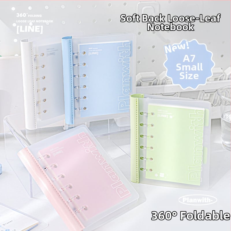 Planwith Pw251v carnet Loose-leaf, cu 6 găuri, hârtie 100 g, compatibil cu refilli loose-leaf