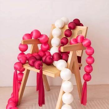 Bangou Ghirlandă din bile de spumă – șir de bile textile pentru fundalul pereților, stil INS, 2353, instrument de amenajare a sălii