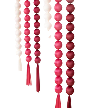 Bangou Ghirlandă din bile de spumă – șir de bile textile pentru fundalul pereților, stil INS, 2353, instrument de amenajare a sălii