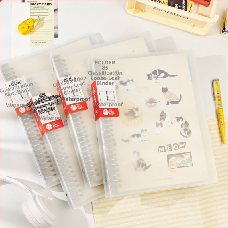 Mapă B5 cu pagini interschimbabile și nucleu schimbabil, 26 găuri, 60 file, hârtie cu acoperire dublă pentru paginile interioare, model B5, cod articol PHYB5060-11822D