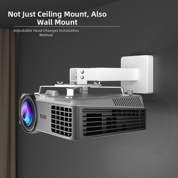 Siying H350 suport pentru proiector de tavan, ridicare reglabilă, montaj lateral pe perete pentru proiector Epson pentru uz casnic