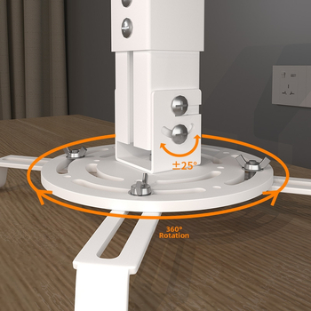 Siying H350 suport pentru proiector de tavan, ridicare reglabilă, montaj lateral pe perete pentru proiector Epson pentru uz casnic