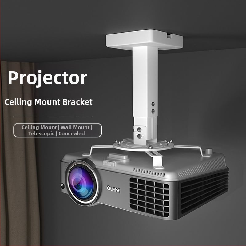 Siying H350 suport pentru proiector de tavan, ridicare reglabilă, montaj lateral pe perete pentru proiector Epson pentru uz casnic