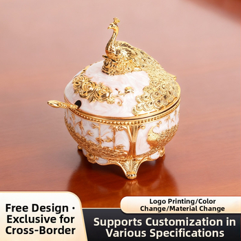 Borcan pentru condimente cu capac rabatabil, stil european, minimalist modern — aliaj de zinc, pentru condimente solide, Yuefeng Premium