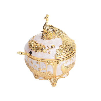 Borcan pentru condimente cu capac rabatabil, stil european, minimalist modern — aliaj de zinc, pentru condimente solide, Yuefeng Premium