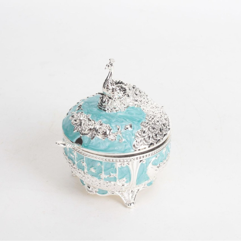 Borcan pentru condimente cu capac rabatabil, stil european, minimalist modern — aliaj de zinc, pentru condimente solide, Yuefeng Premium