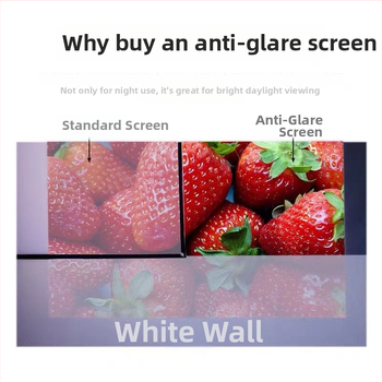 Ecran de proiecție metalic anti-reflexie, fără găuri, pliabil, proiecție în timpul zilei, pentru sufragerie cu suspensie