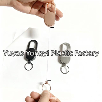 Carabinier pentru chei din aliaj, telescopic, cu buton de tras; capacitate de încărcare 50 g