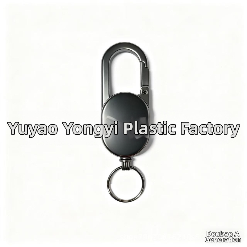 Carabinier pentru chei din aliaj, telescopic, cu buton de tras; capacitate de încărcare 50 g