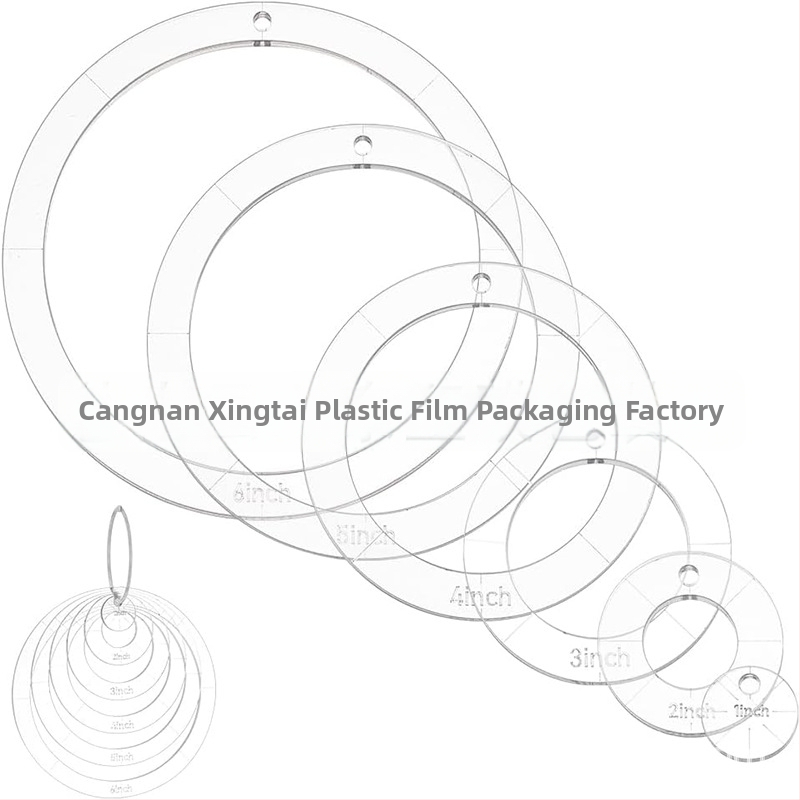 Xing Tai set de 6 șabloane circulare din acril pentru cusut patchwork