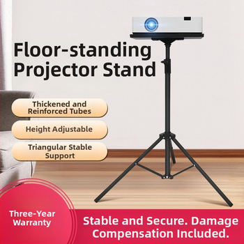 Goodf Suport pentru proiector pe trepied cu înălțime reglabilă și braț multifuncțional pentru tavă