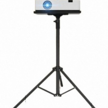 Goodf Suport pentru proiector pe trepied cu înălțime reglabilă și braț multifuncțional pentru tavă