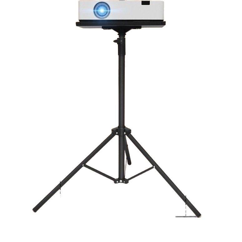 Goodf Suport pentru proiector pe trepied cu înălțime reglabilă și braț multifuncțional pentru tavă